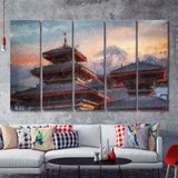 Patan Ancient City 5 Piece B Canvas Prints Wall Art Decor - Painting Canvas, Multi Panels