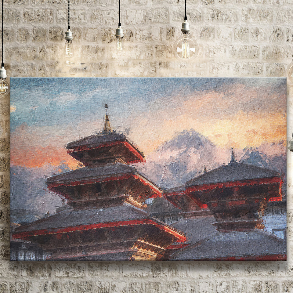 Patan Ancient City Canvas Prints Wall Art Decor - Paiting Canvas, Art Prints, Wall Decor, For Sale