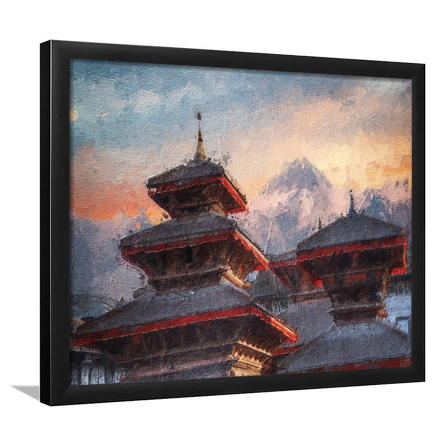 Patan Ancient City Framed Art Prints Wall Decor - Painting Prints, Framed Picture, Home Decor