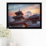 Patan Ancient City Framed Canvas Prints Wall Art Decor - Paiting Canvas, Art Prints, Floating Frame