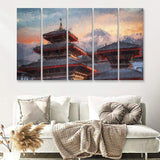 Patan Ancient City 5 Piece B Canvas Prints Wall Art Decor - Painting Canvas, Multi Panels
