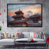 Patan Ancient City Framed Canvas Prints Wall Art Decor - Paiting Canvas, Art Prints, Floating Frame