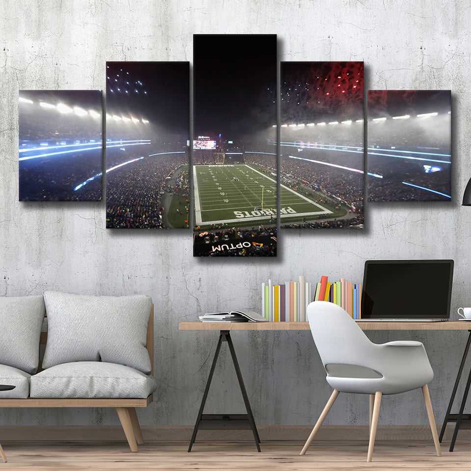 Patriot stadium Marathon, Stadium Canvas, Sport Art, Large Canvas, Multi Panels, Canvas Prints Wall Art Decor
