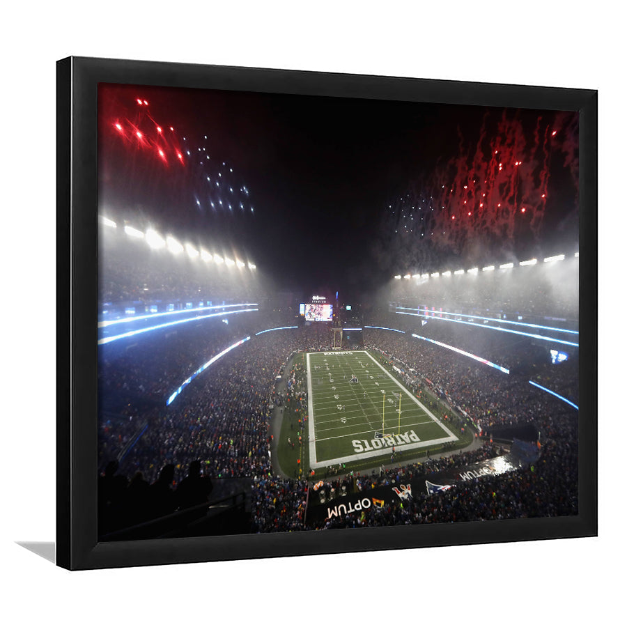 Patriot stadium Marathon, Stadium Canvas, Sport Art, Gift for him, Framed Art Prints Wall Art Decor, Framed Picture
