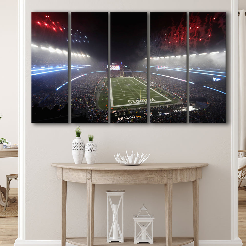 Patriot stadium Marathon, Stadium Canvas, Sport Art, Gift for him, Multi Panels B, Canvas Prints Wall Art Decor