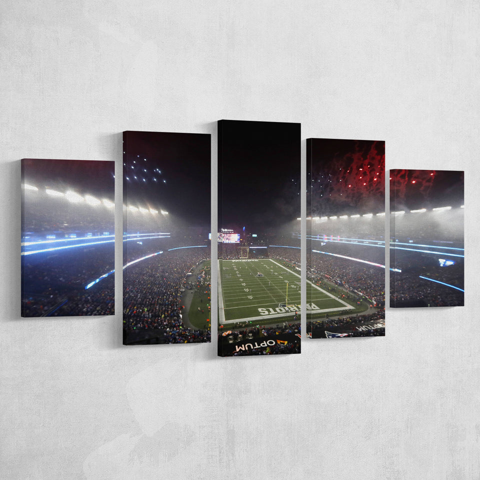 Patriot stadium Marathon, Stadium Canvas, Sport Art, Large Canvas, Multi Panels, Canvas Prints Wall Art Decor