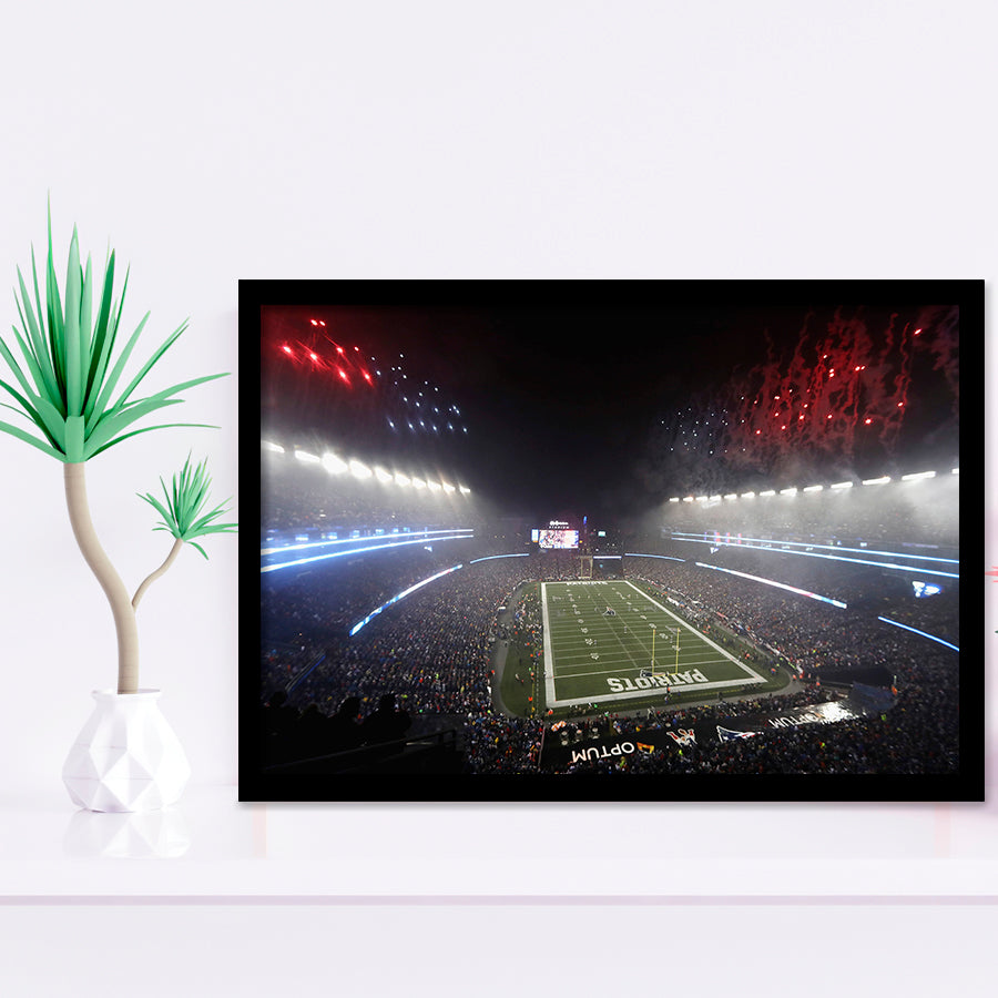 Patriot stadium Marathon, Stadium Canvas, Sport Art, Gift for him, Framed Art Prints Wall Art Decor, Framed Picture