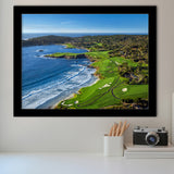 Pebble Beach Golf Links On A Clear Day Pebble Beach, California, Golf Sport Print, Golf Lover, Framed Art Prints Home Decor