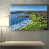 Pebble Beach Golf Links On A Clear Day Pebble Beach, California, Golf Art Print, Golf Lover, Canvas Prints Wall Art Decor