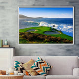 Pebble Beach Golf Links 07, Massive Monday Aerial At Califorlia, Framed Canvas Prints Wall Art Decor, Floating Frame