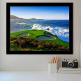 Pebble Beach Golf Links 07, Massive Monday Aerial At Califorlia, Golf Sport Print, Golf Lover, Framed Art Prints Home Decor
