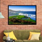 Pebble Beach Golf Links 07, Massive Monday Aerial At Califorlia, Golf Sport Print, Golf Lover, Framed Art Prints Home Decor