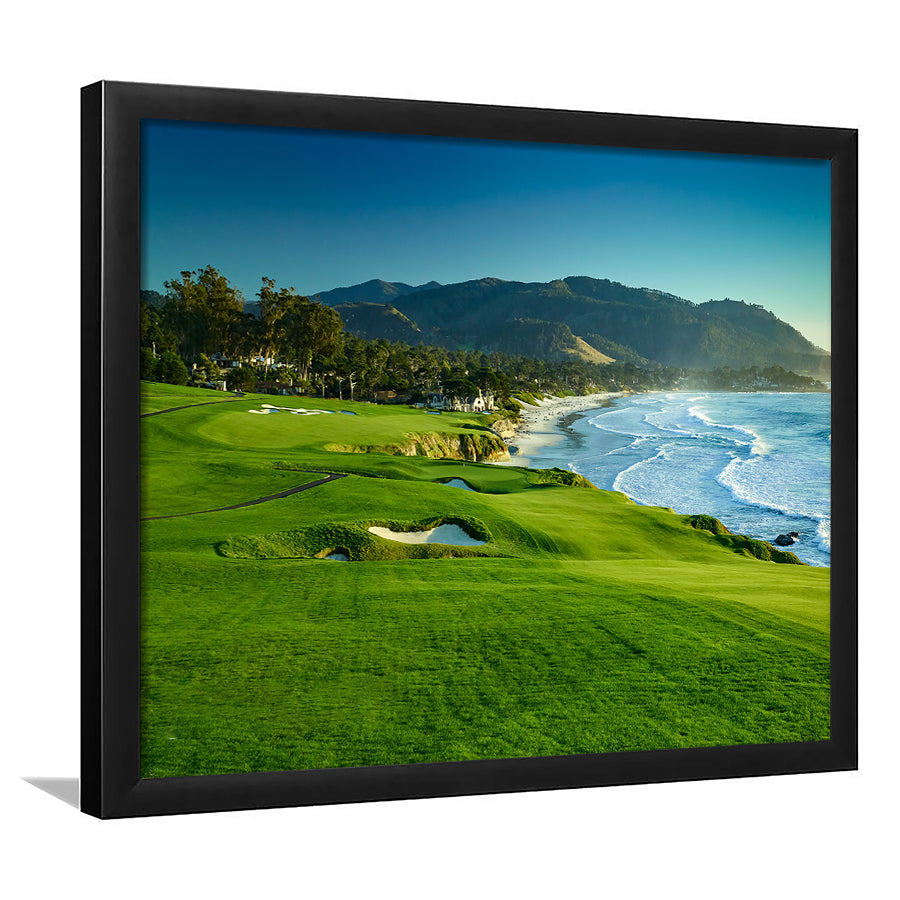 Pebble Beach Golf Links Hole 09 Perfect Set, Pebble Beach, California, Golf Sport Print, Golf Lover, Framed Art Prints Home Decor