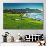 Pebble Beach Golf Links Hole 09 Perfect Set, Pebble Beach, California, Golf Art Print, Golf Lover, Canvas Prints Wall Art Decor