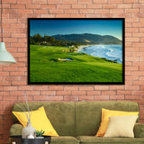 Pebble Beach Golf Links Hole 09 Perfect Set, Pebble Beach, California, Golf Sport Print, Golf Lover, Framed Art Prints Home Decor
