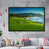 Pebble Beach Golf Links Hole 09 Perfect Set, Pebble Beach, California, Golf Sport Print, Golf Lover, Framed Art Prints Home Decor