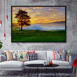 Pebble Beach Golf Links Hole 18, Awakening, Pebble Beach, California,  Framed Canvas Prints Wall Art Decor, Floating Frame