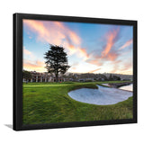 Pebble Beach Golf Resort, Hole 18, Golf Sport Print, Golf Lover, Framed Art Prints Home Decor