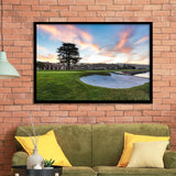 Pebble Beach Golf Resort, Hole 18, Golf Sport Print, Golf Lover, Framed Art Prints Home Decor