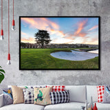Pebble Beach Golf Resort, Hole 18, Golf Sport Print, Golf Lover, Framed Art Prints Home Decor