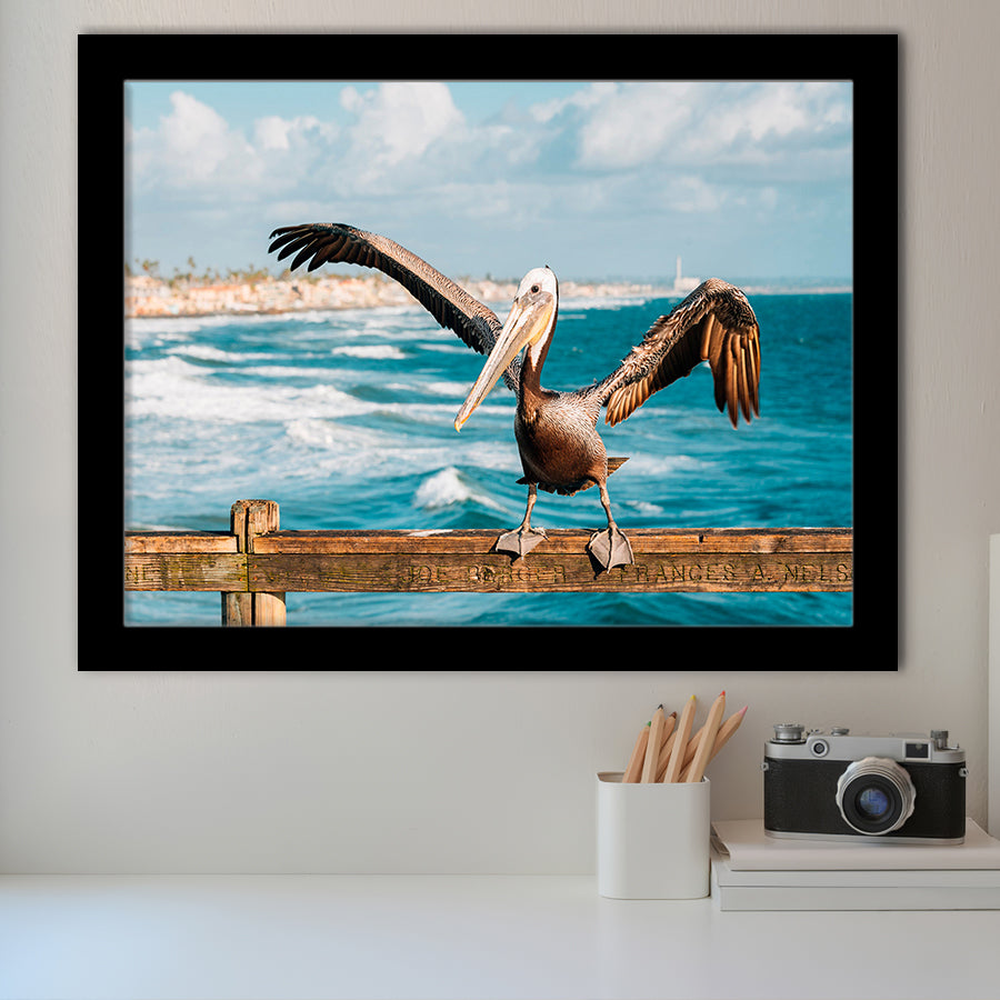 Pelican Wall Art Framed Art Prints Wall Art Decor, Framed Picture, Home Decor
