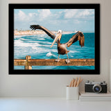 Pelican Wall Art Framed Art Prints Wall Art Decor, Framed Picture, Home Decor