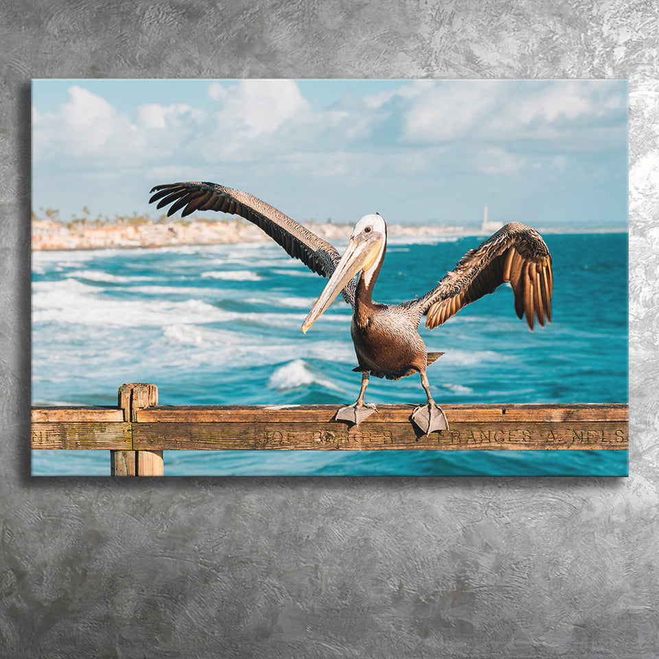 Pelican Wall Art Canvas Prints Wall Art Decor - Painting Canvas,Home Decor, Ready to Hang
