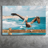 Pelican Wall Art Canvas Prints Wall Art Decor - Painting Canvas,Home Decor, Ready to Hang