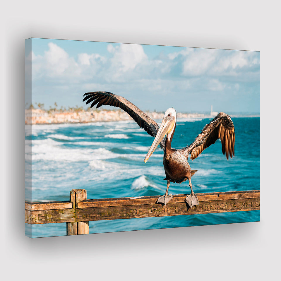 Pelican Wall Art Canvas Prints Wall Art Decor - Painting Canvas,Home Decor, Ready to Hang