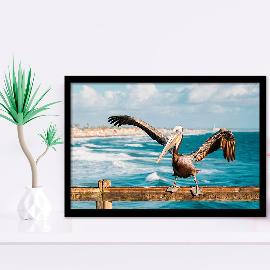 Pelican Wall Art Framed Art Prints Wall Art Decor, Framed Picture, Home Decor