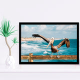 Pelican Wall Art Framed Art Prints Wall Art Decor, Framed Picture, Home Decor