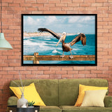 Pelican Wall Art Framed Art Prints Wall Art Decor, Framed Picture, Home Decor