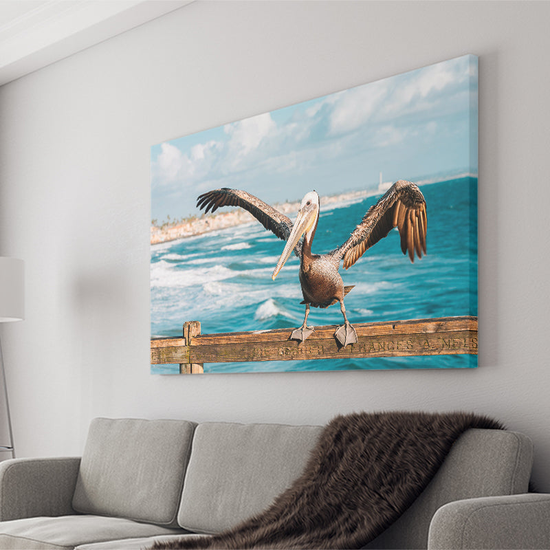 Pelican Wall Art Canvas Prints Wall Art Decor - Painting Canvas,Home Decor, Ready to Hang