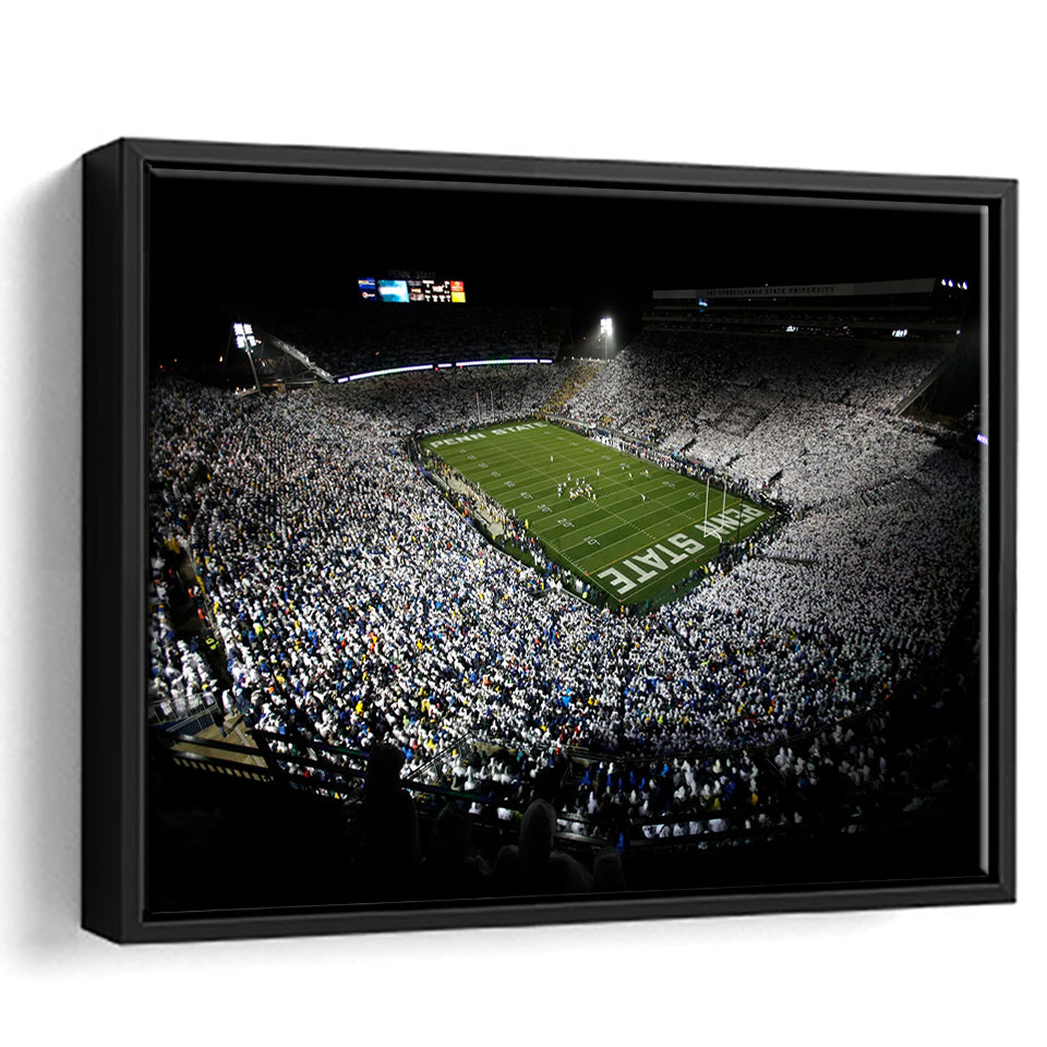 Penn State Beaver Stadium, Stadium Canvas, Sport Art, Gift for him, Framed Canvas Prints Wall Art Decor, Framed Picture