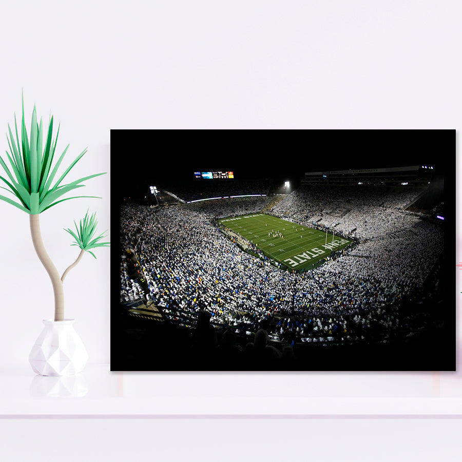 Penn State Beaver Stadium, Stadium Canvas, Sport Art, Gift for him, Framed Art Prints Wall Art Decor, Framed Picture