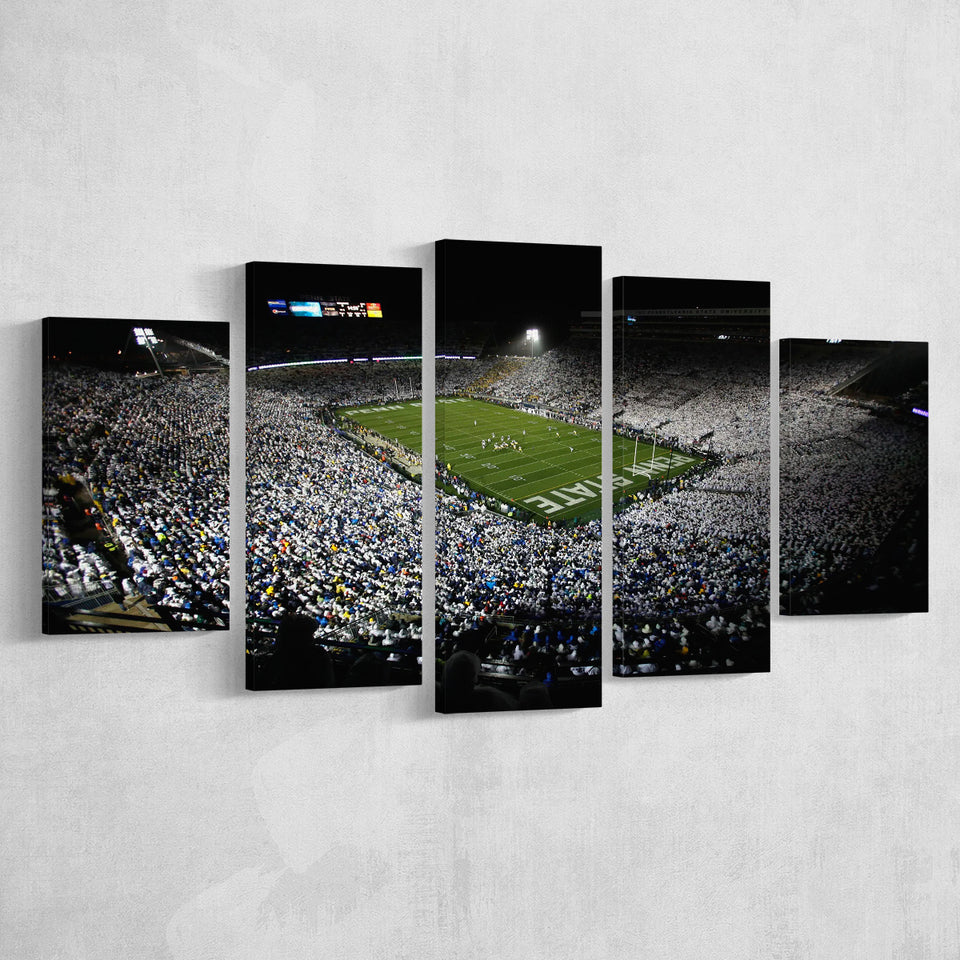 Penn State Beaver Stadium, Stadium Canvas, Sport Art, Large Canvas, Multi Panels, Canvas Prints Wall Art Decor
