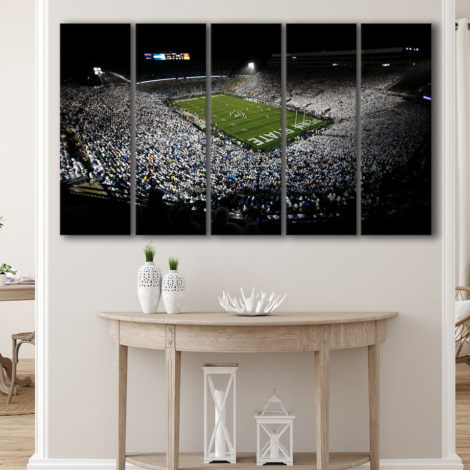 Penn State Beaver Stadium, Stadium Canvas, Sport Art, Gift for him, Multi Panels B, Canvas Prints Wall Art Decor