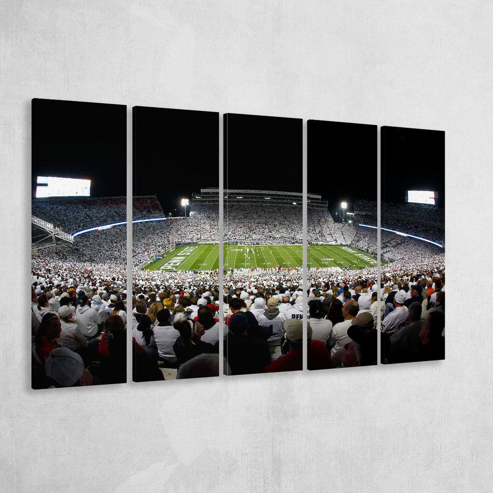 Penn State Stadium, Stadium Canvas, Sport Art, Gift for him, Multi Panels B, Canvas Prints Wall Art Decor