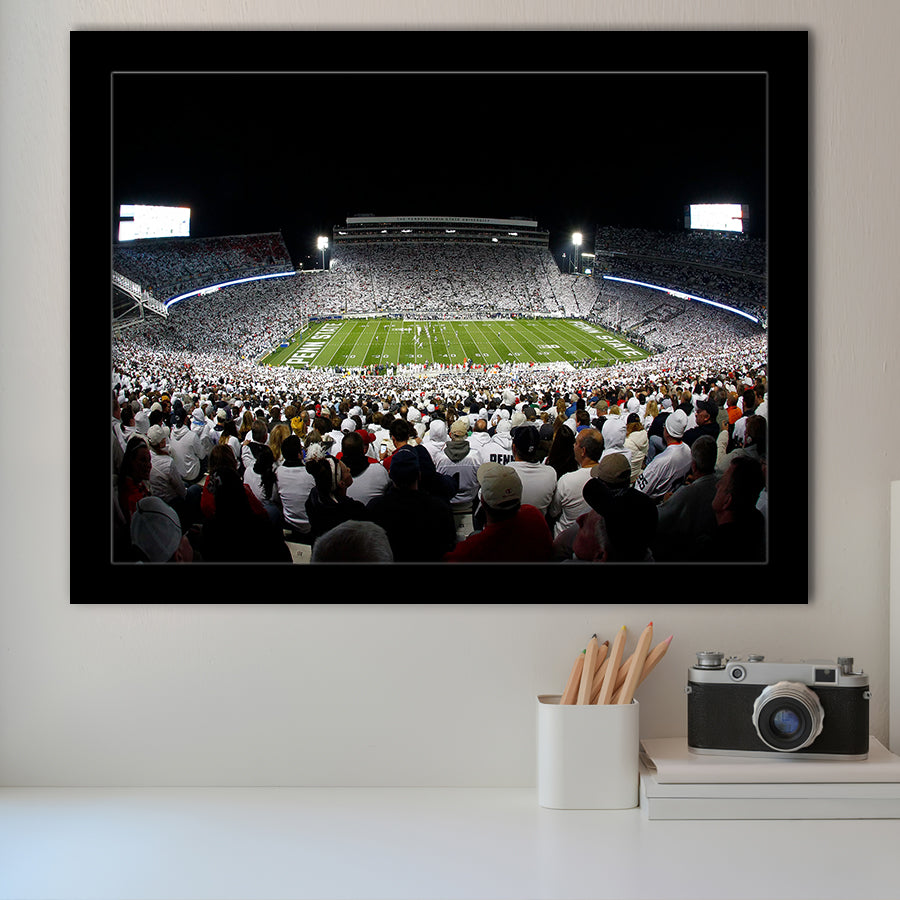Penn State Stadium, Stadium Canvas, Sport Art, Gift for him, Framed Art Prints Wall Art Decor, Framed Picture