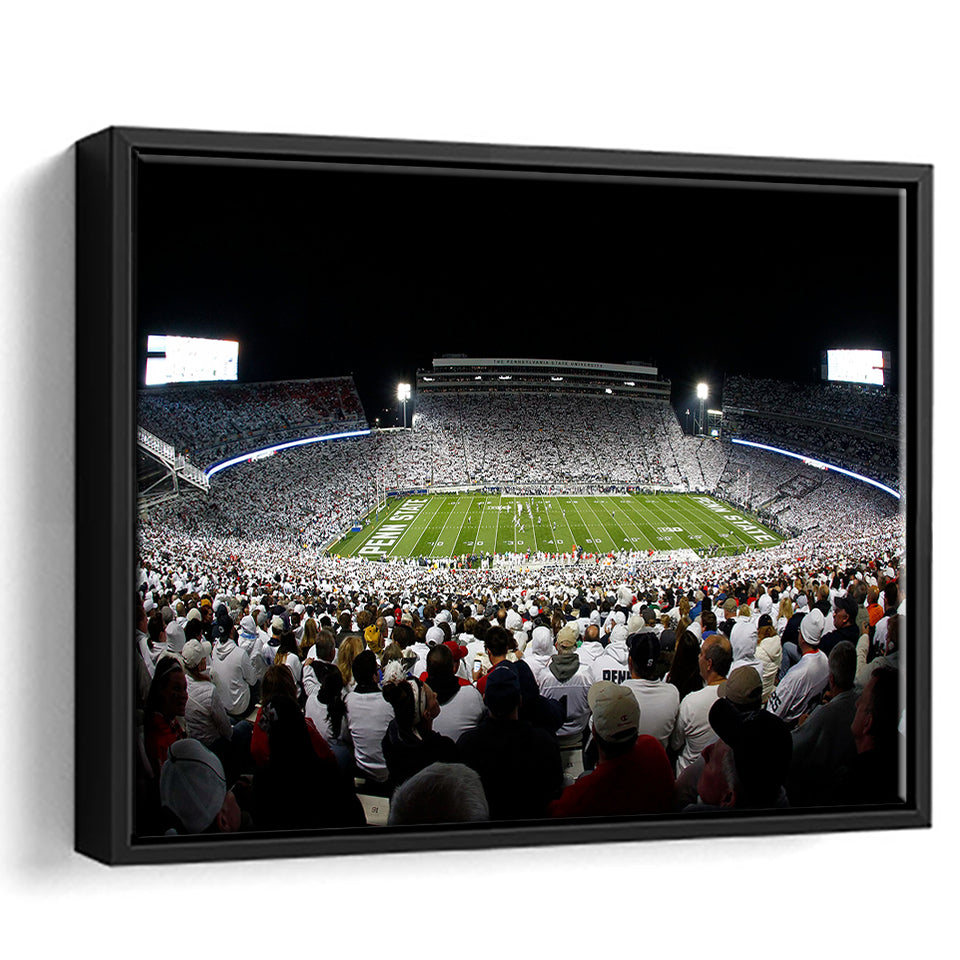 Penn State Stadium, Stadium Canvas, Sport Art, Gift for him, Framed Canvas Prints Wall Art Decor, Framed Picture