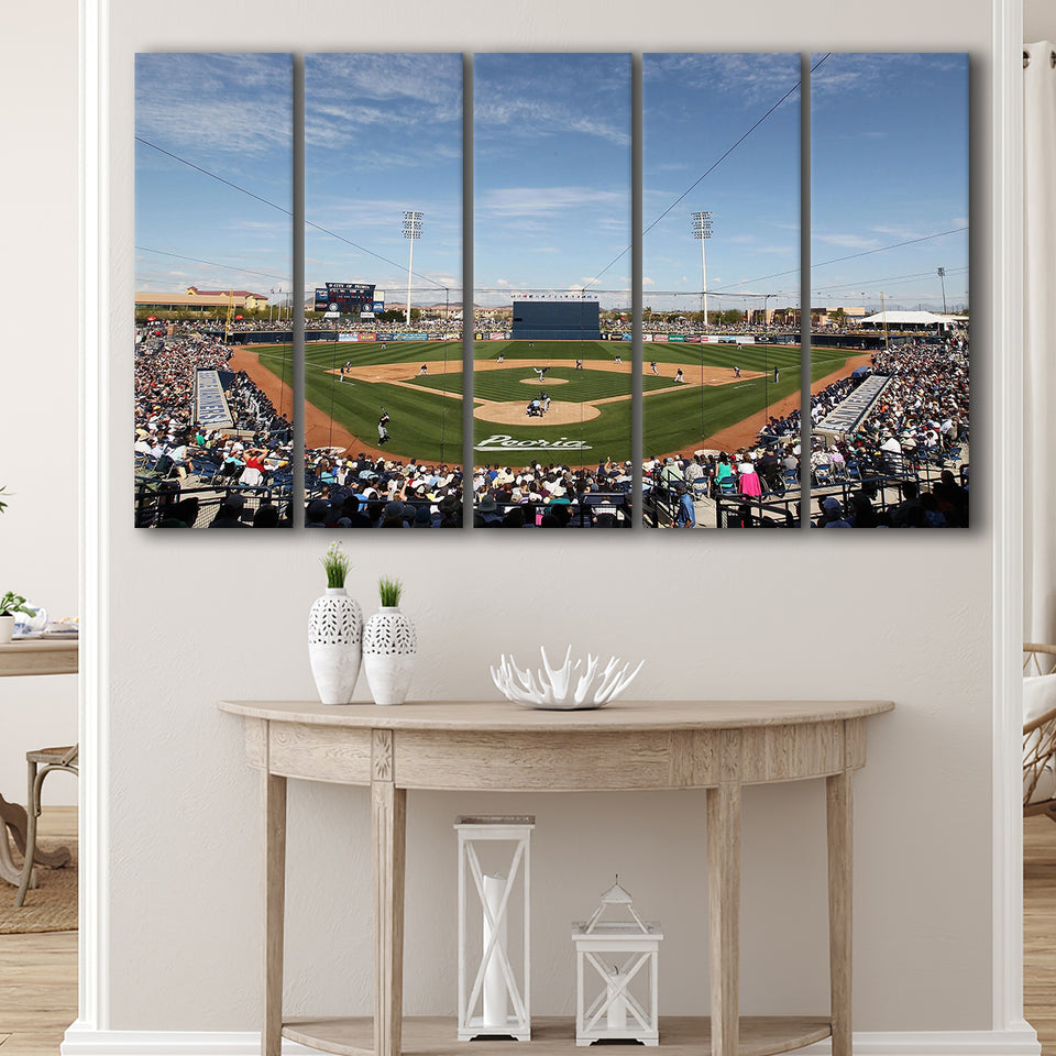 Peoria Sports Complex, Stadium Canvas, Sport Art, Gift for him,100 Multi Panels B, Canvas Prints Wall Art Decor