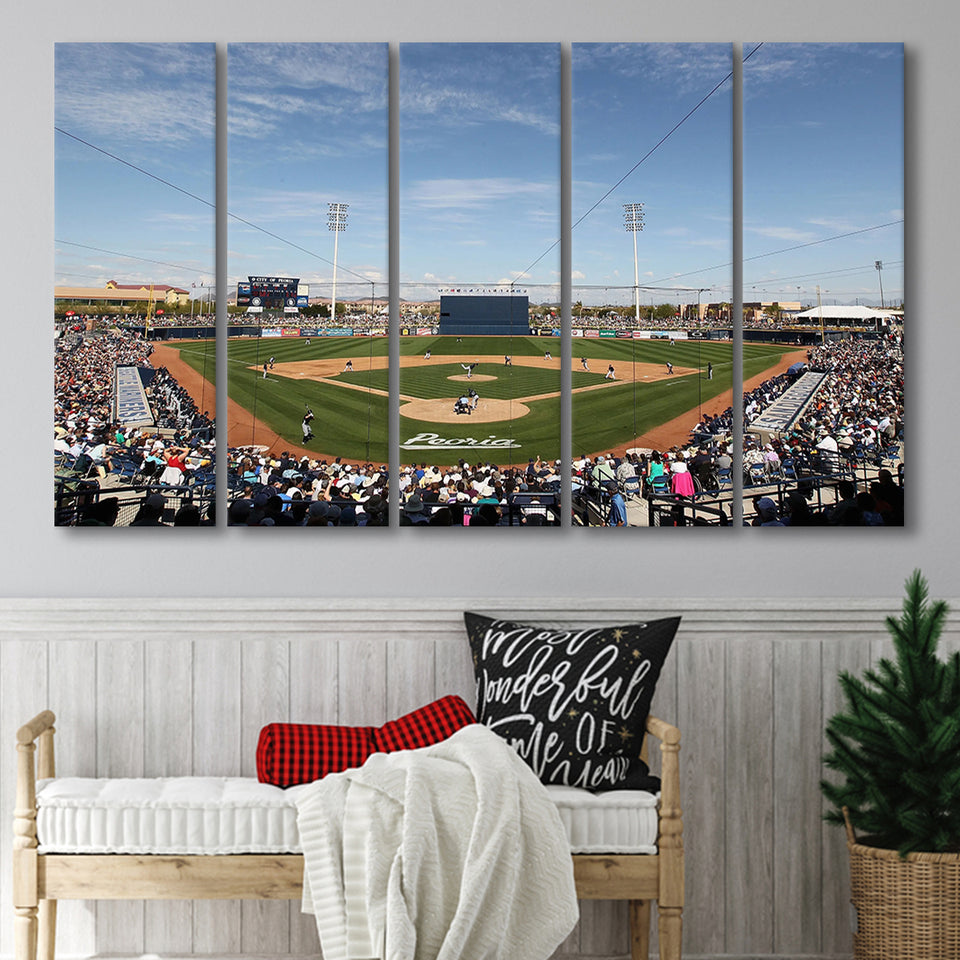 Peoria Sports Complex, Stadium Canvas, Sport Art, Gift for him,100 Multi Panels B, Canvas Prints Wall Art Decor