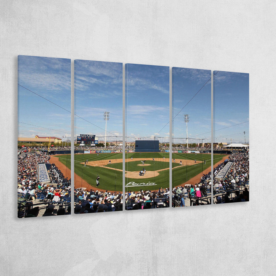 Peoria Sports Complex, Stadium Canvas, Sport Art, Gift for him,100 Multi Panels B, Canvas Prints Wall Art Decor