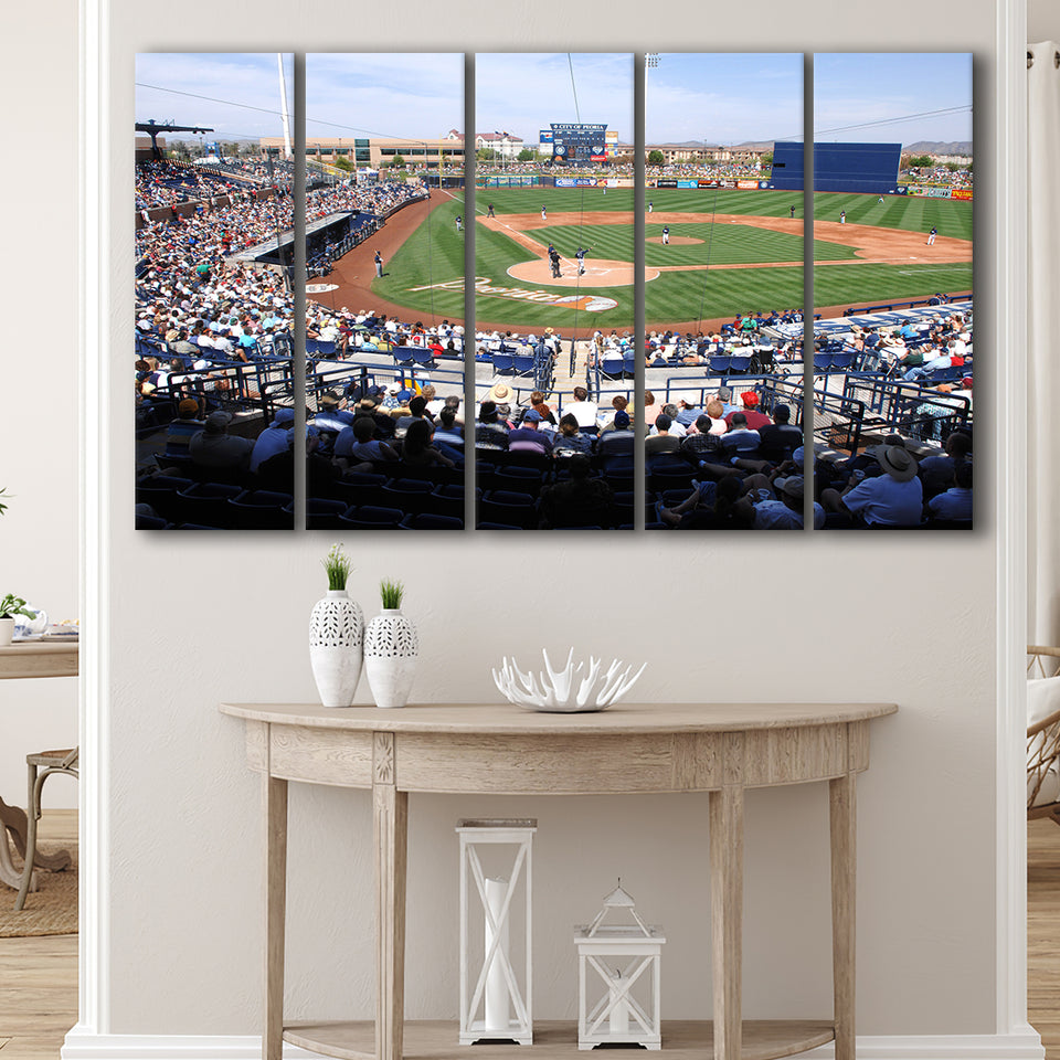 Peoria Sports Complex, Stadium Canvas, Sport Art, Gift for him, Multi Panels B, Canvas Prints Wall Art Decor