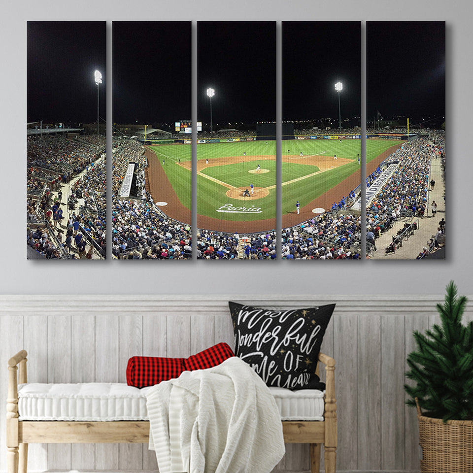 Peoria Sports Complex in Arizona, Stadium Canvas, Sport Art, Gift for him, Multi Panels B, Canvas Prints Wall Art Decor