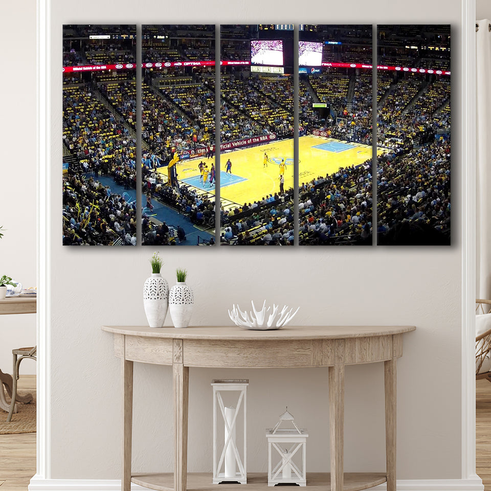 Pepsi Center Nuggets, Stadium Canvas, Sport Art, Gift for him, Multi Panels B, Canvas Prints Wall Art Decor