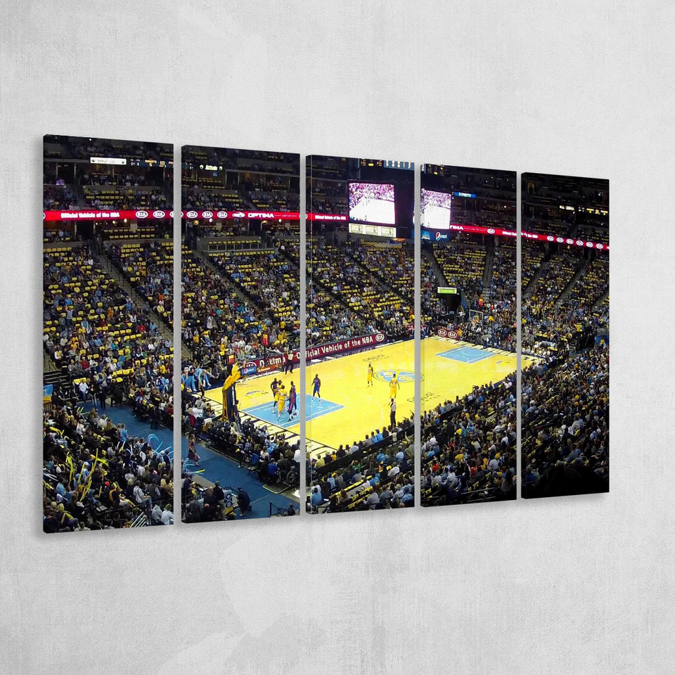 Pepsi Center Nuggets, Stadium Canvas, Sport Art, Gift for him, Multi Panels B, Canvas Prints Wall Art Decor