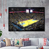 Pepsi Center Nuggets, Stadium Canvas, Sport Art, Gift for him, Framed Art Prints Wall Art Decor, Framed Picture