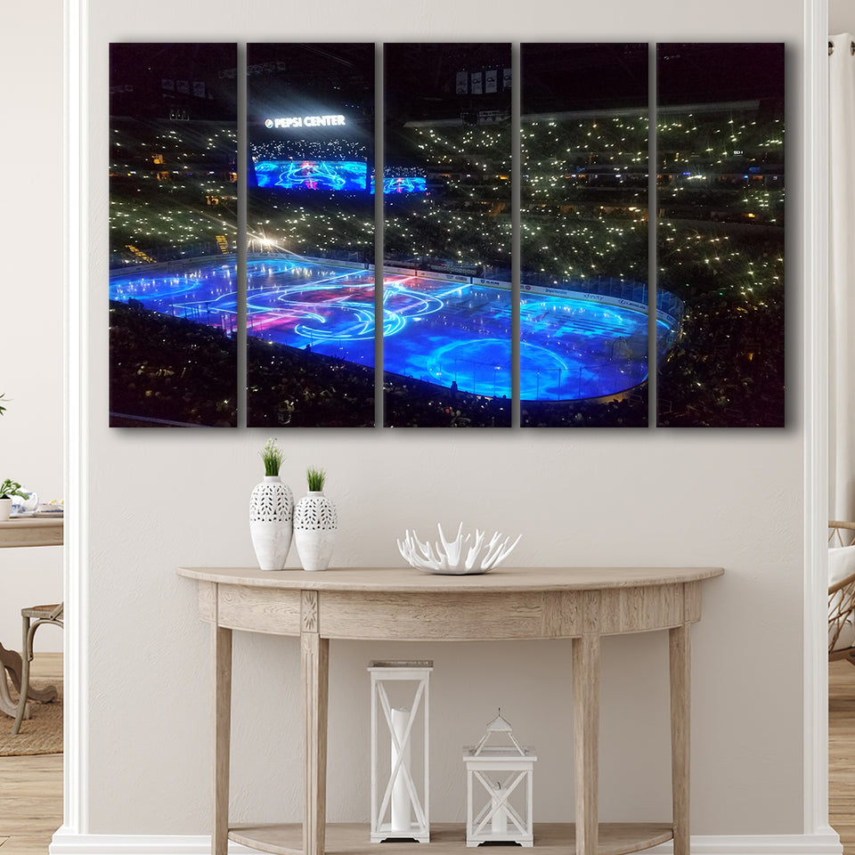 Pepsi Center, Stadium Canvas, Sport Art, Gift for him, Multi Panels B, Canvas Prints Wall Art Decor