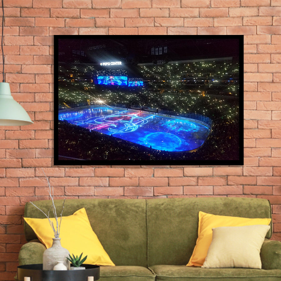 Pepsi Center, Stadium Canvas, Sport Art, Gift for him, Framed Art Prints Wall Art Decor, Framed Picture
